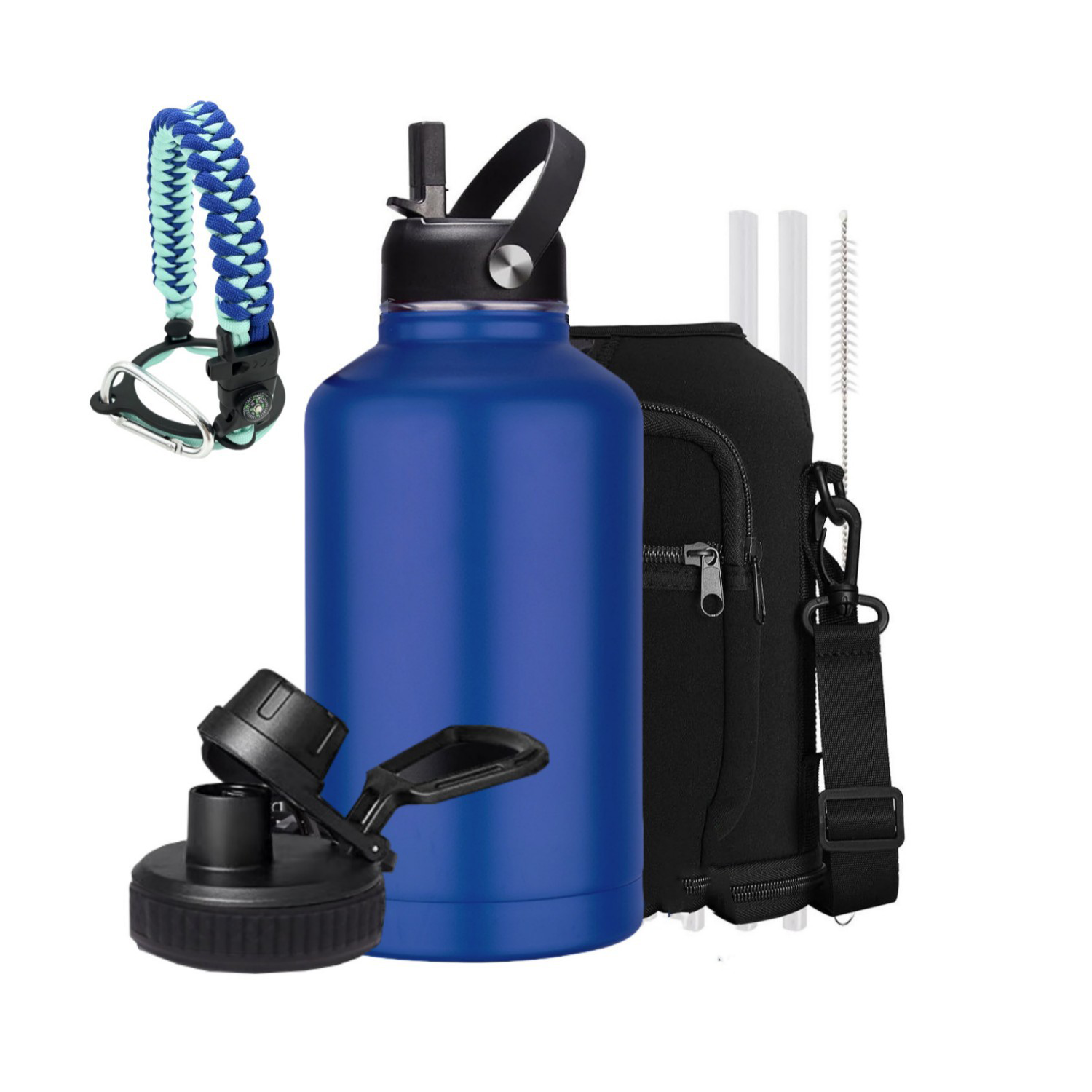 64oz Stock outdoor working camping trip vacuum thermo bottle, custom water bottle with logo imprint 2