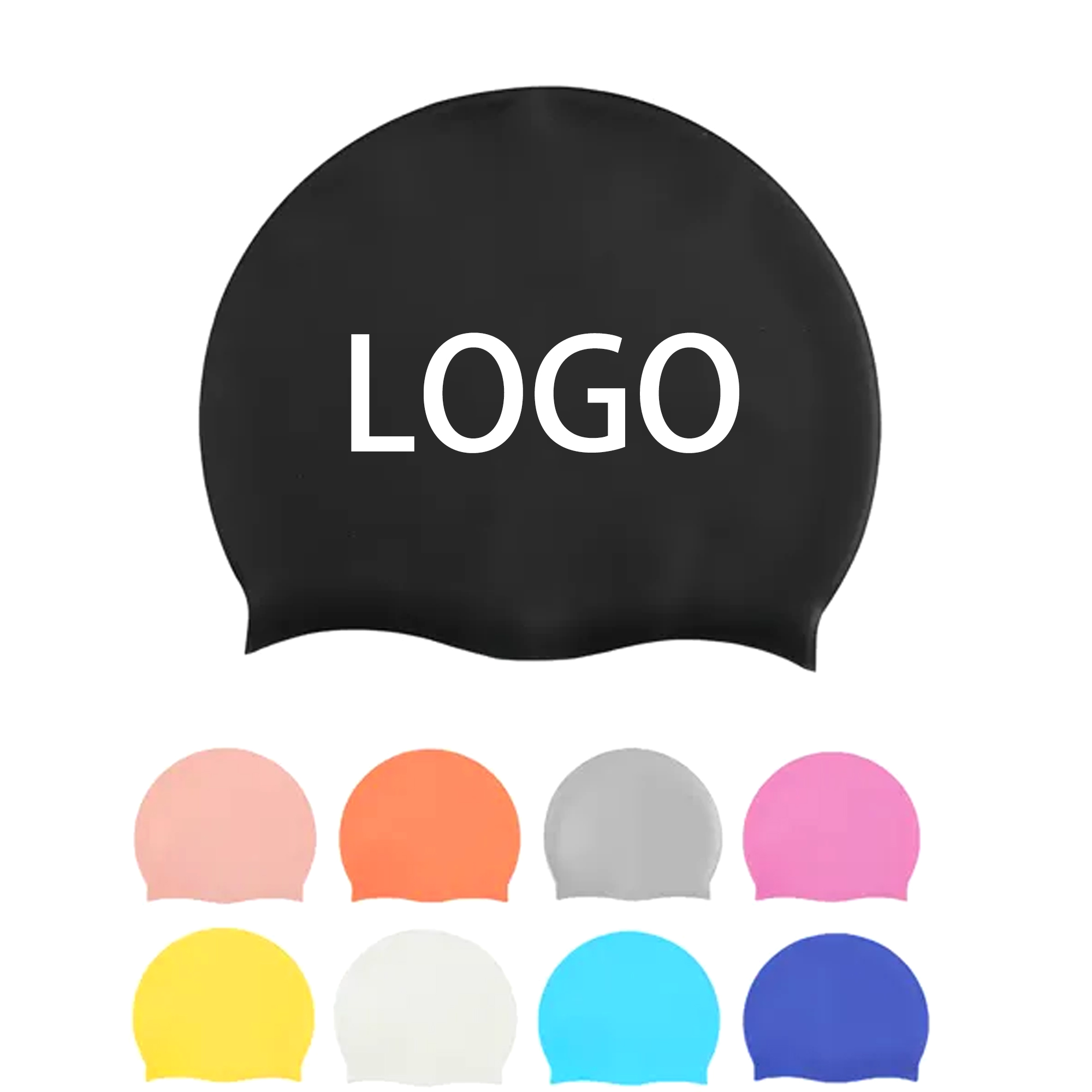 ,Elastic Silicone Swim Cap ?C Soft and Durable 2