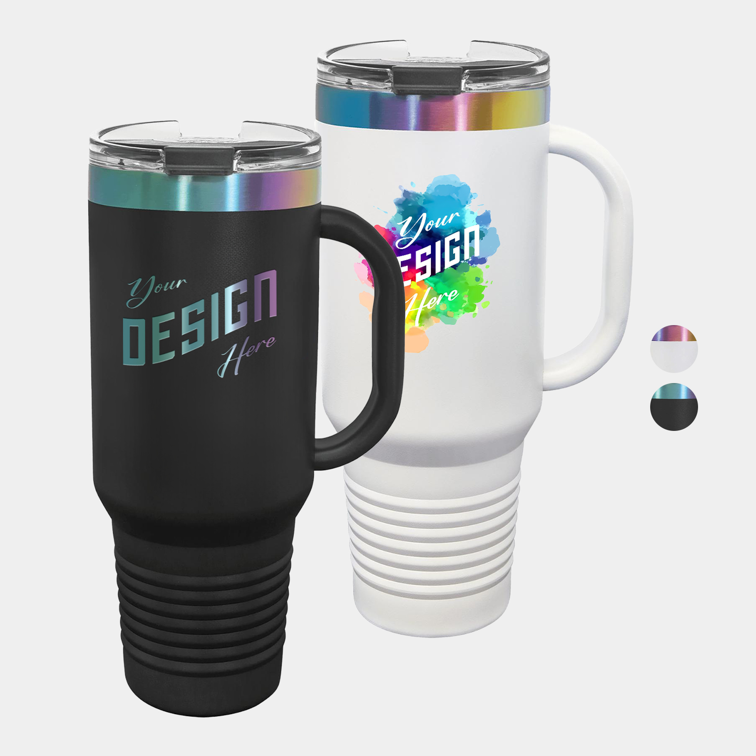 40 oz Polar Camel® Stainless Steel Insulated Prism Ion Plated Travel Mug 1