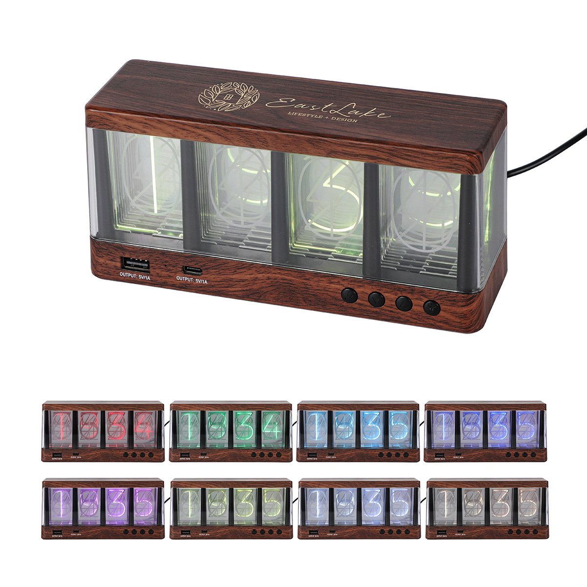 Vintage Clock with Analog-Like Display 10