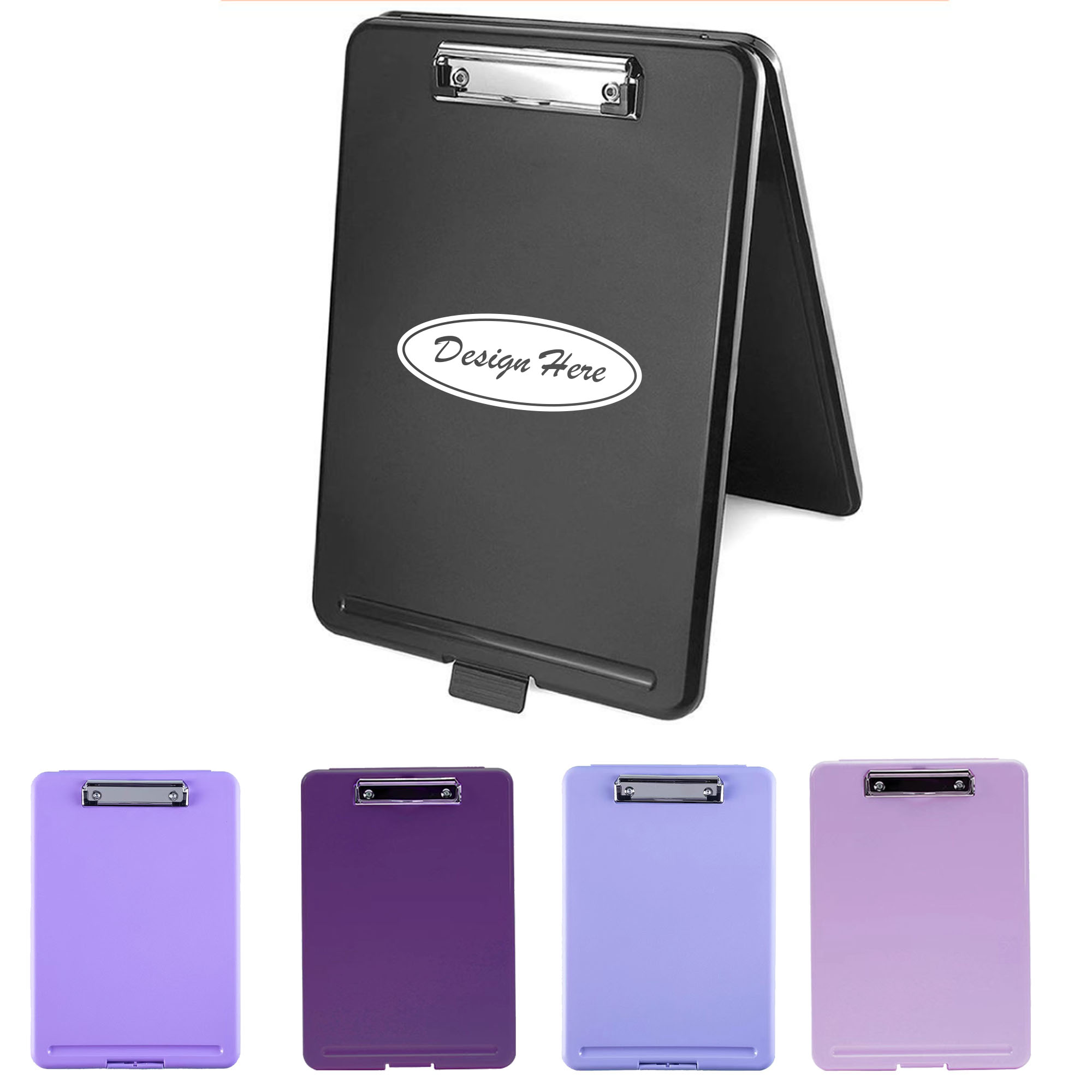 Durable Plastic Clipboard with Hook & Solid Color File Holder 4