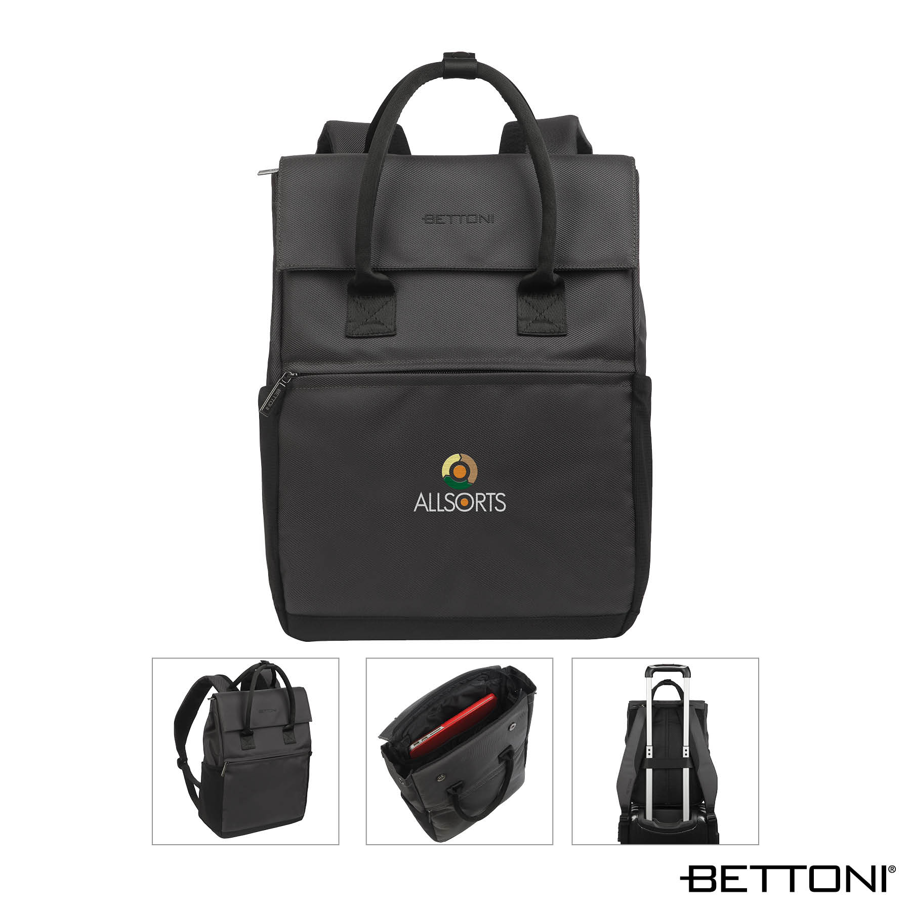 Bettoni® Classico RPET Handled Backpack 7