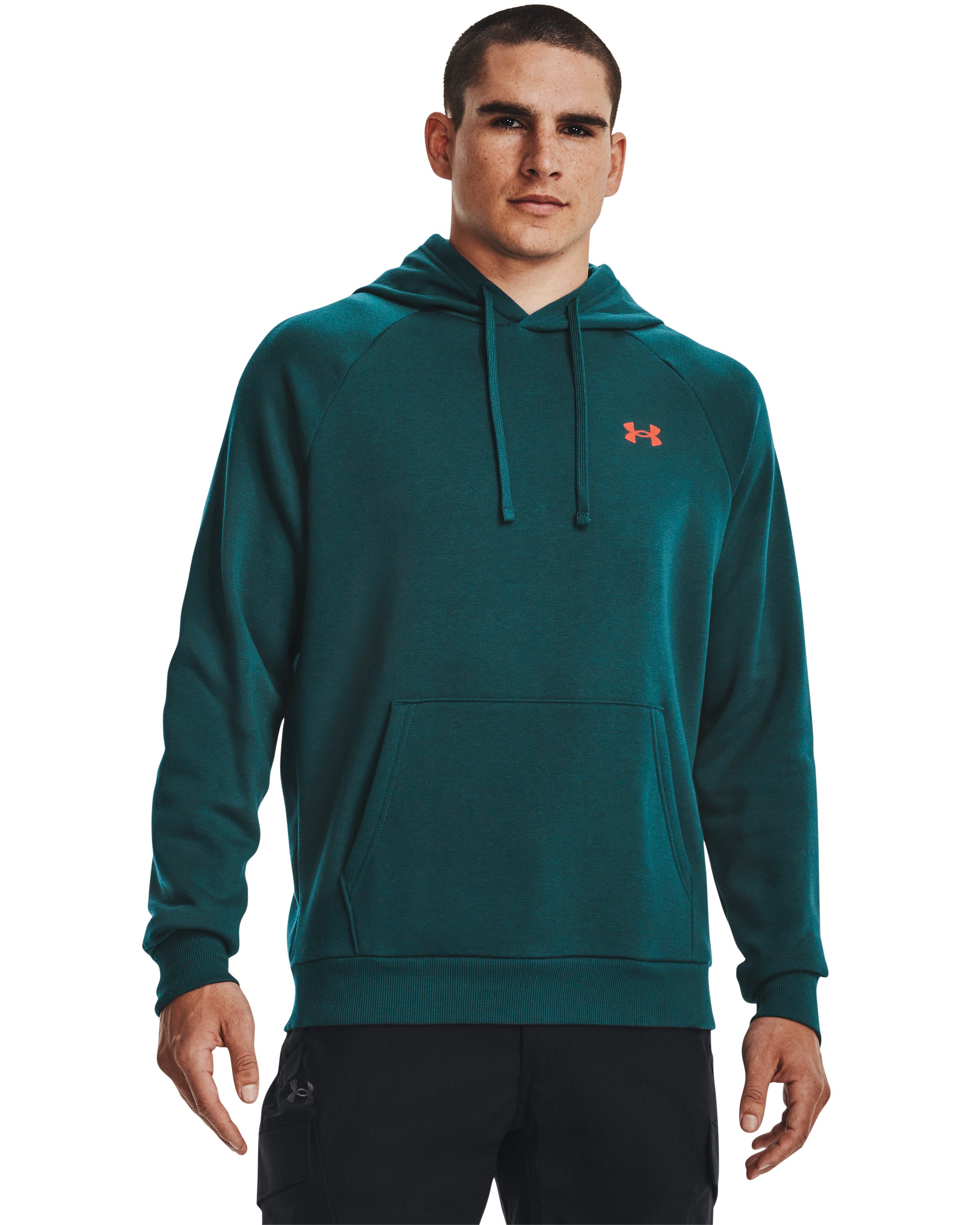 Men's UA Rival Fleece Mountain Hoodie, custom hoodie or sweatshirt with logo imprint 3