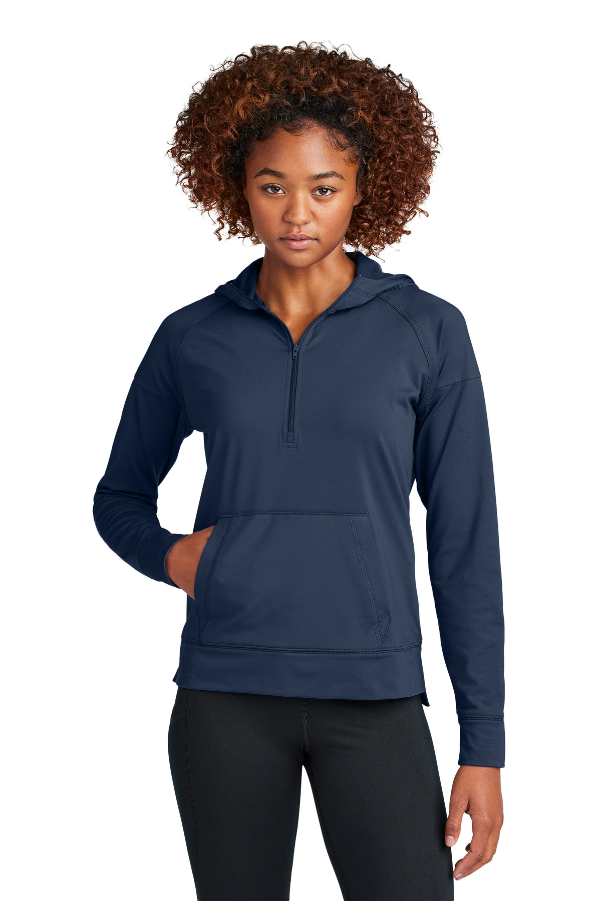Sport-Tek Women's Sport-Wick Stretch 1/2-Zip Hoodie LST856 22