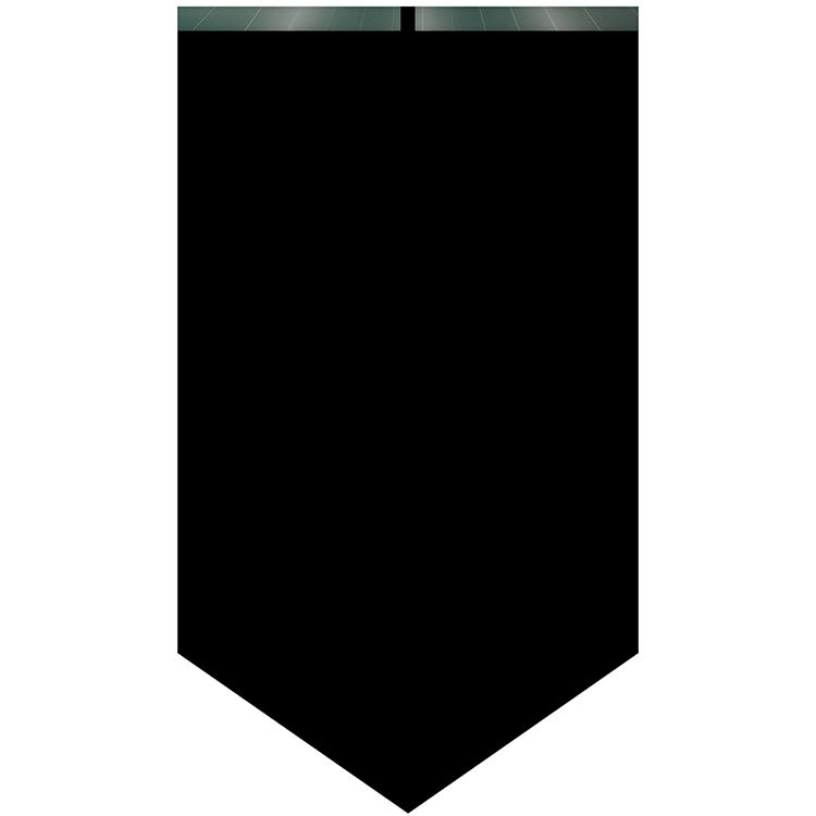 36" x 60" Premium Gonfalon V-cut 3