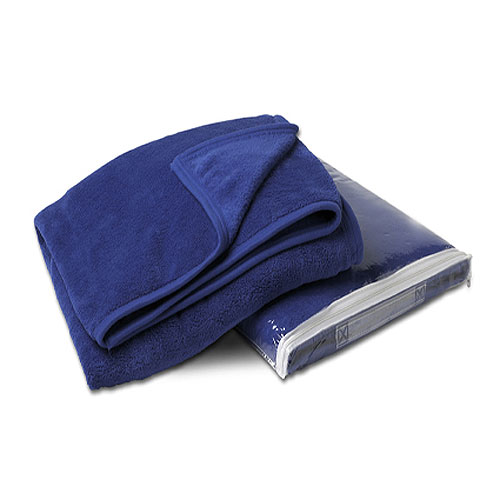 Royal Blue Coral Fleece Throw Blanket 1