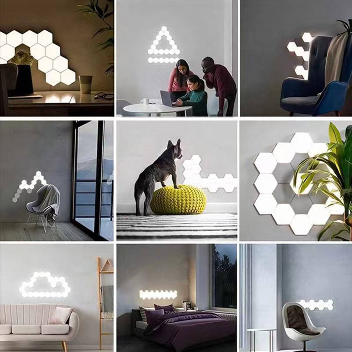 Hexagonal DIY wall lamp Led Light for esports 5