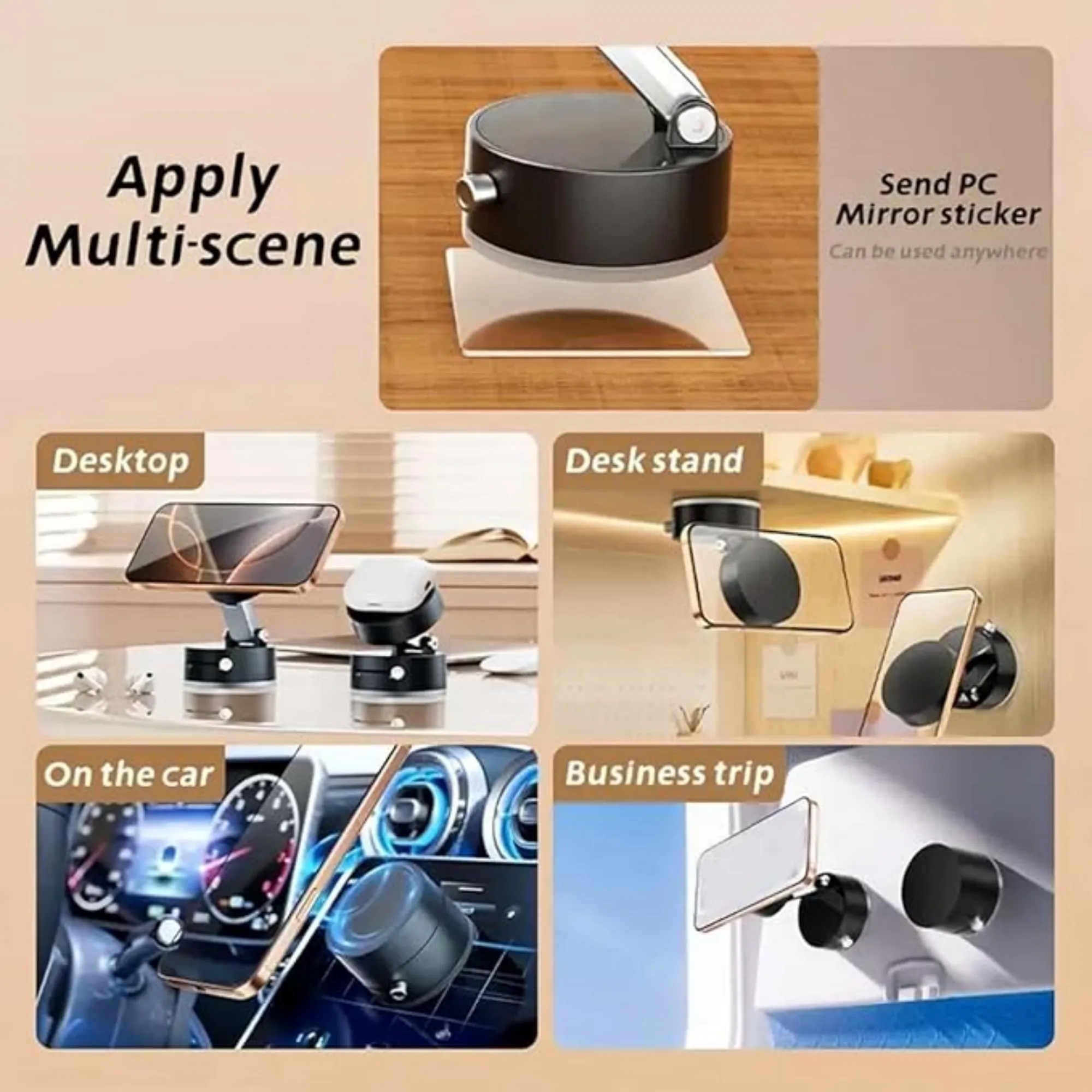 Foldable Vacuum Magnetic Phone Holder 9