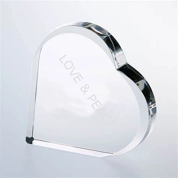 Optic Crystal Heart Award 3