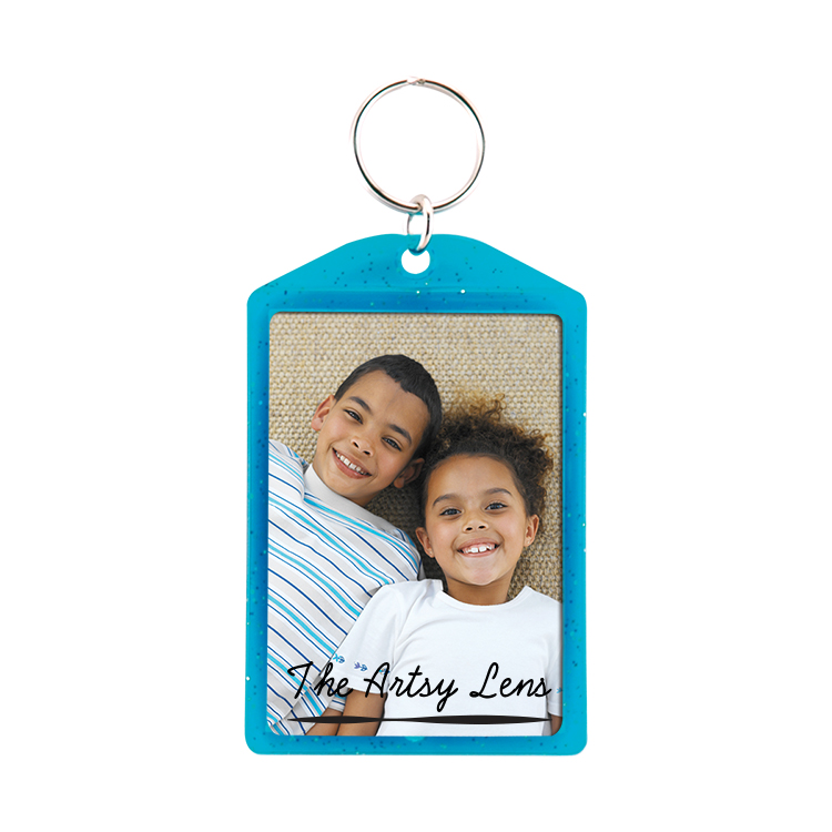 Translucent Sparkle Snap-In Keytag 9