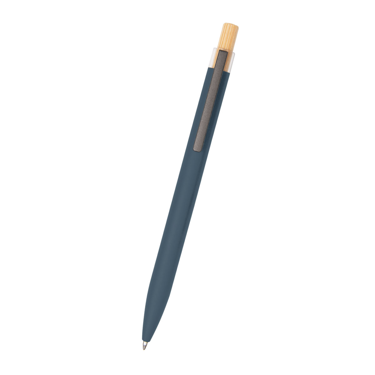 Recycled Aluminum Pen With Bamboo Plunger 28