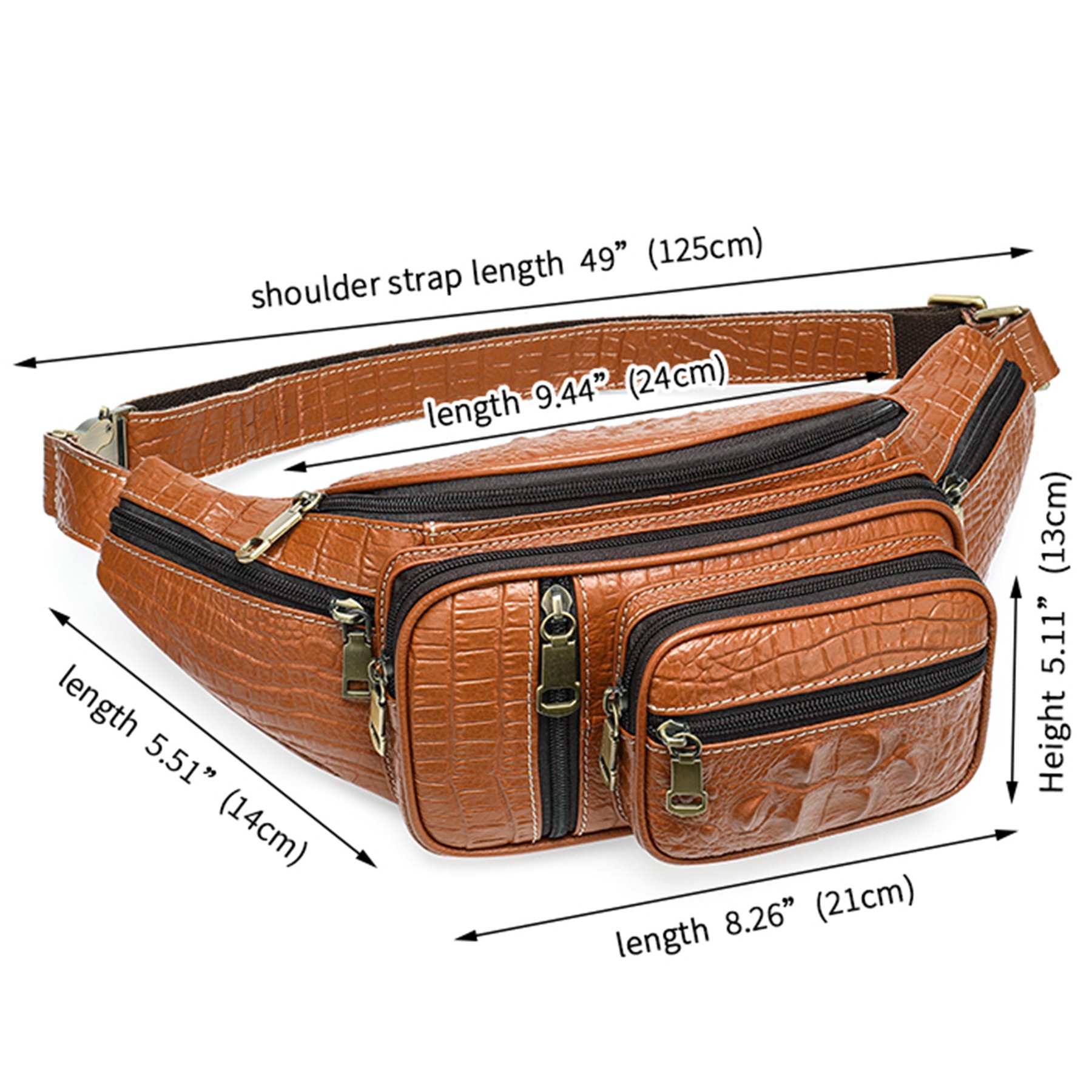 Genuine Leather Large Fanny Pack 6