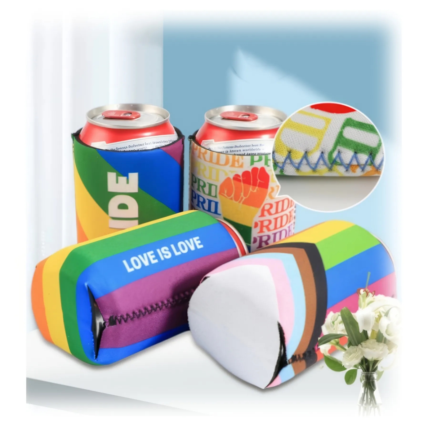 Beer Insulated Cup Sleeve, custom koozie with logo imprint 4