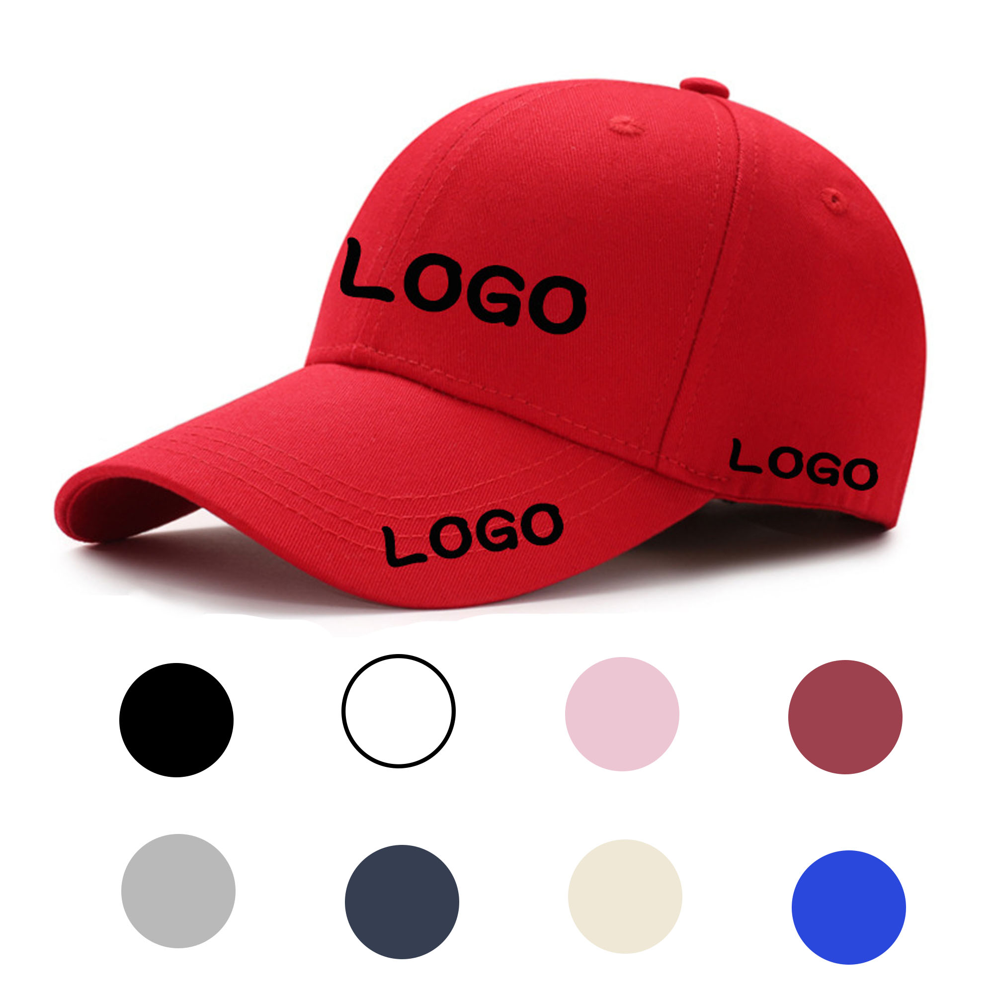 MOQ10 reathable Cotton Dad Hat Customizable Cap 2