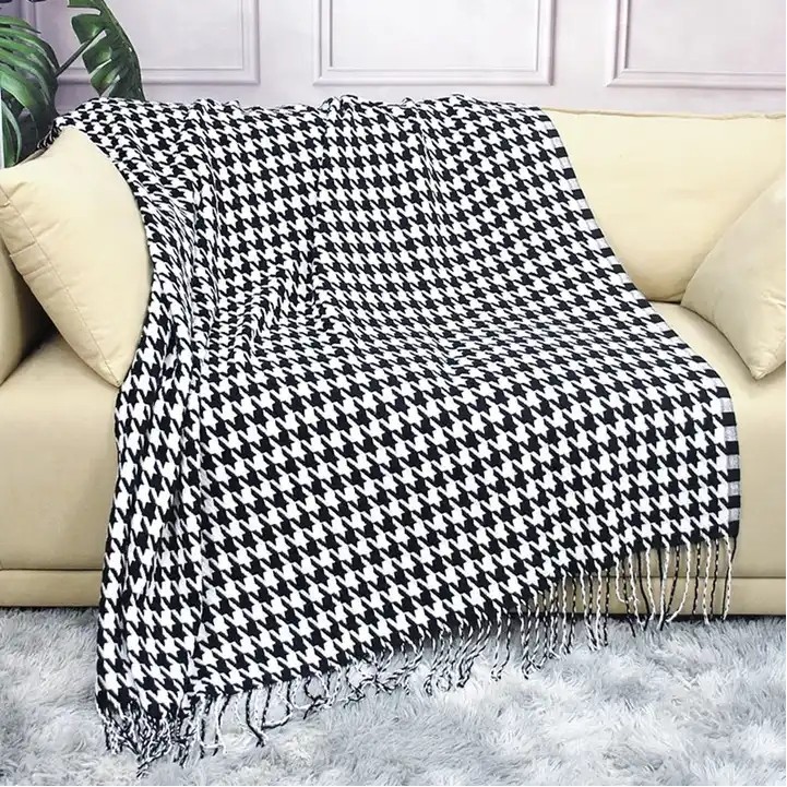 100% Acrylic Woven Decorative Throw Blanket 2