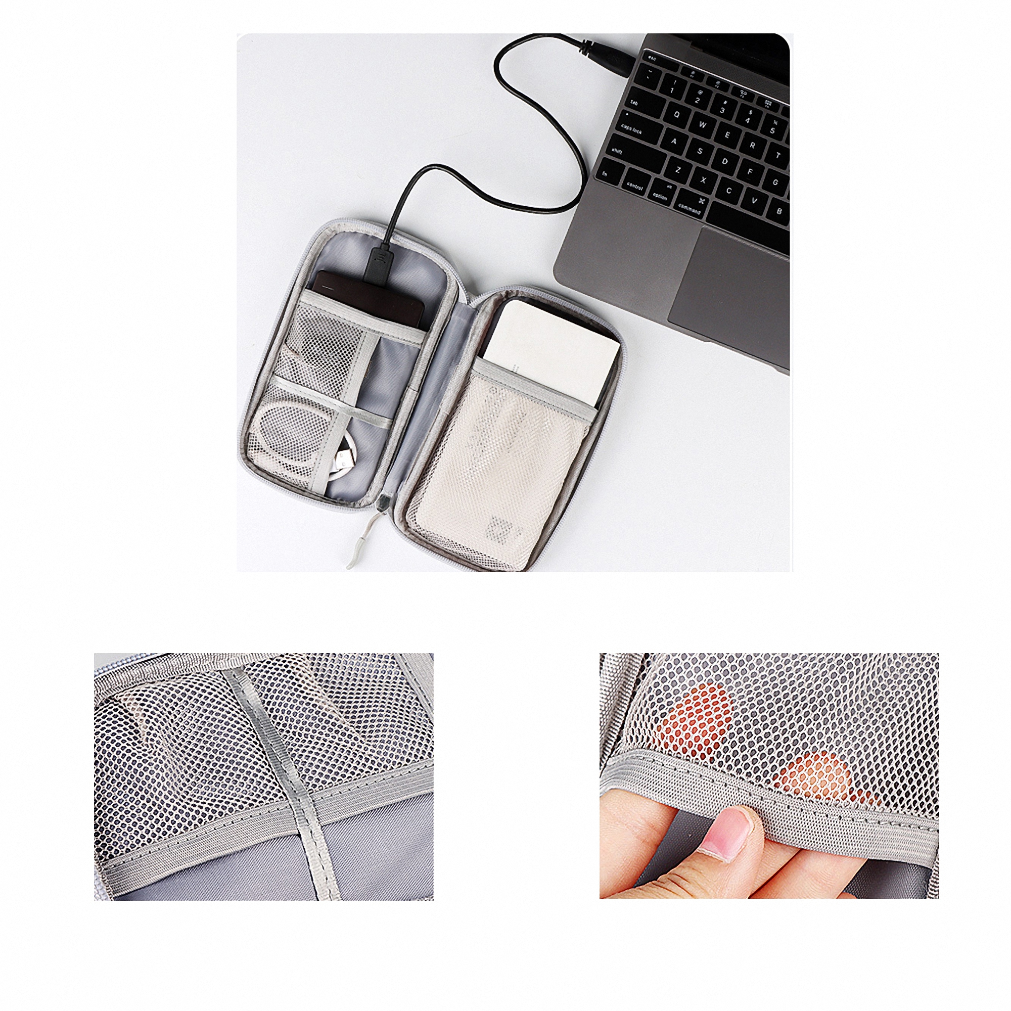 Portable Electronic Accessories Travel Organizer 3