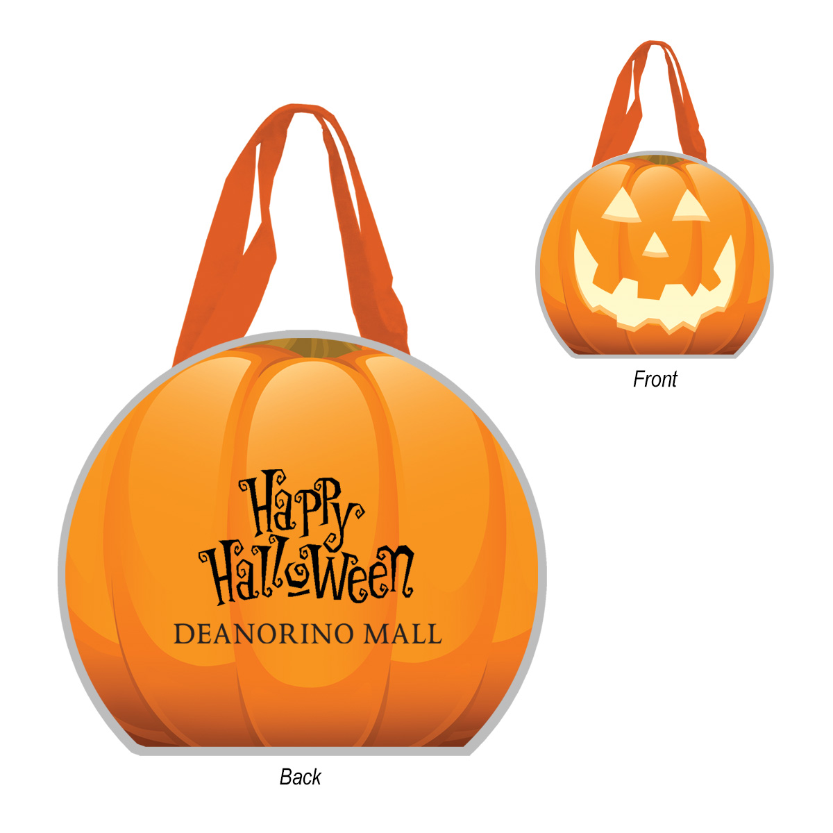 Reflective Halloween Pumpkin Tote Bag 7