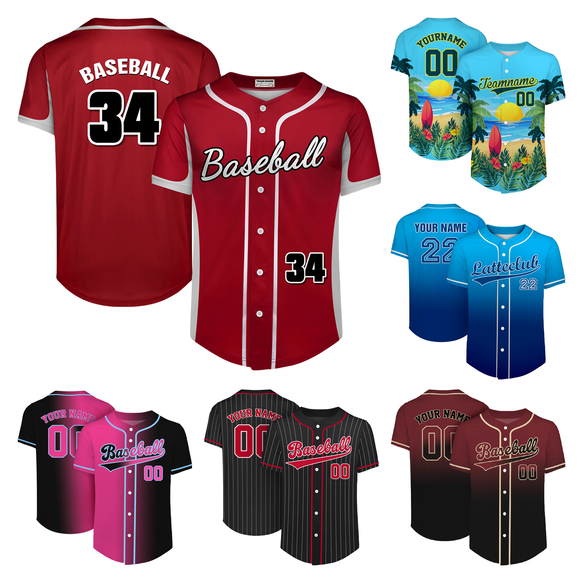 MOQ 10pcs Custom Pro Baseball Uniform 2