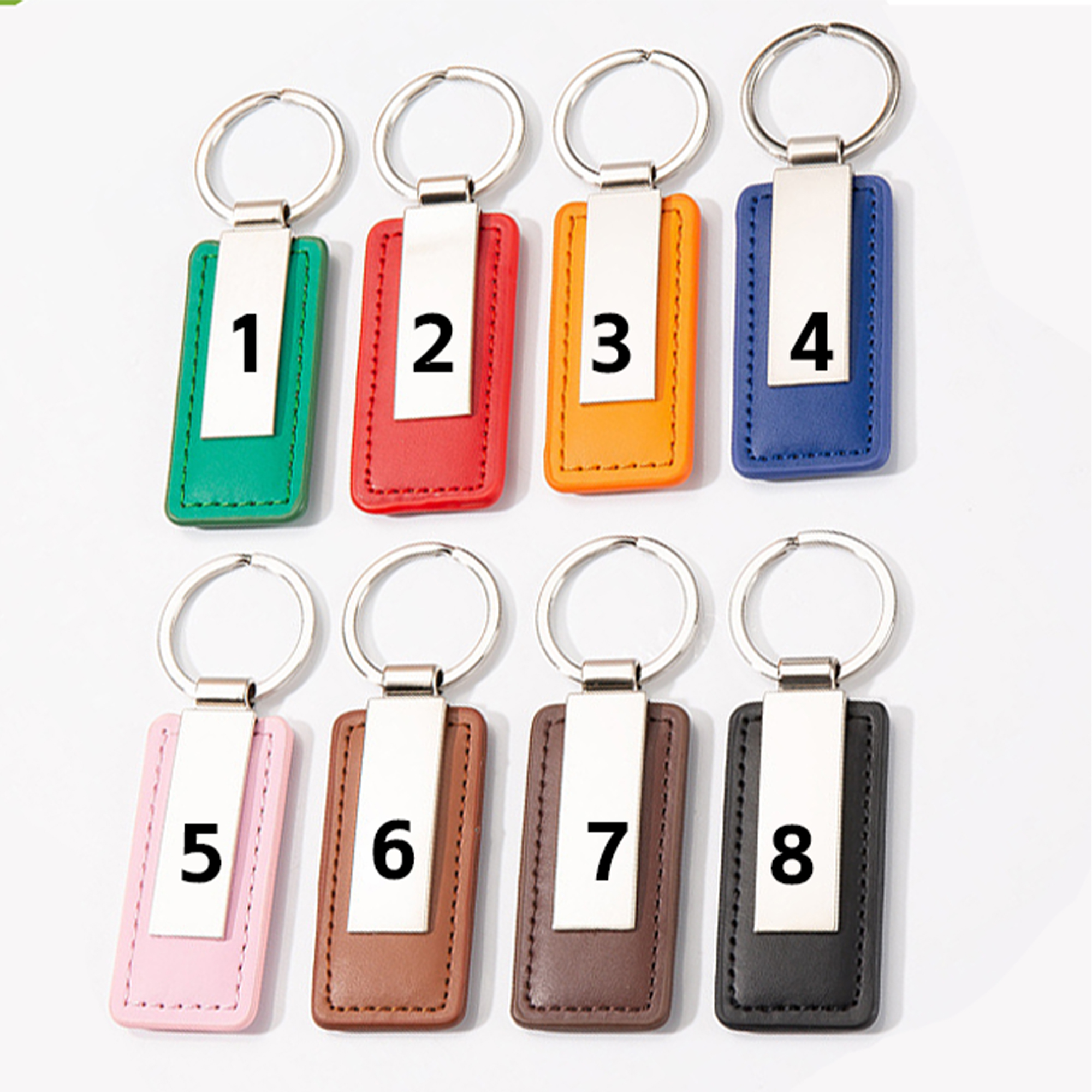 Luxury Car Key Ring with Leather Strap 3