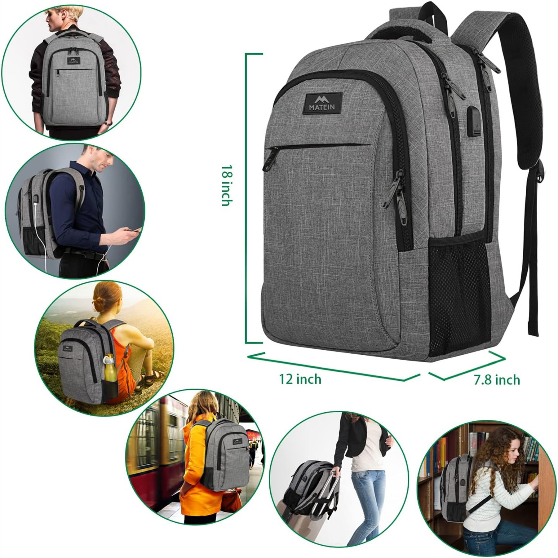 Laptop Backpack With Usb Charging Port 5