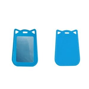 Adorable Paw Shaped PU Leather Card Holder With Lanyard 5