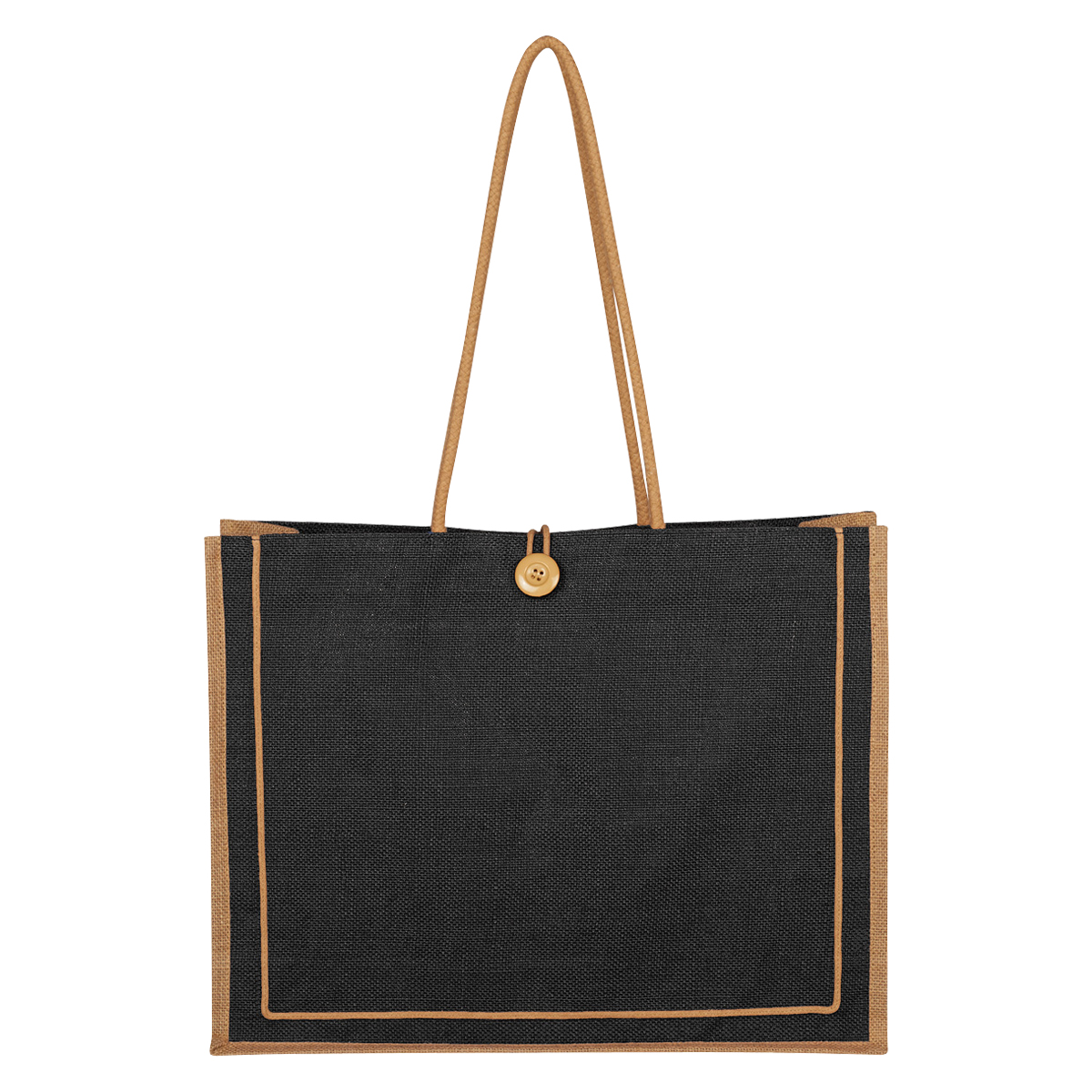 Paradise Jute Tote Bag, custom tote bag with logo imprint 1