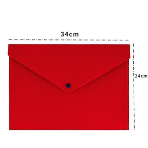 A4 Snap Back Felt File Bag For Documents 3