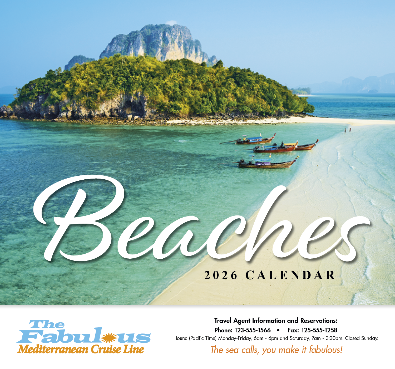 HotLine® Products Beaches Appointment Calendar - Stapled 16