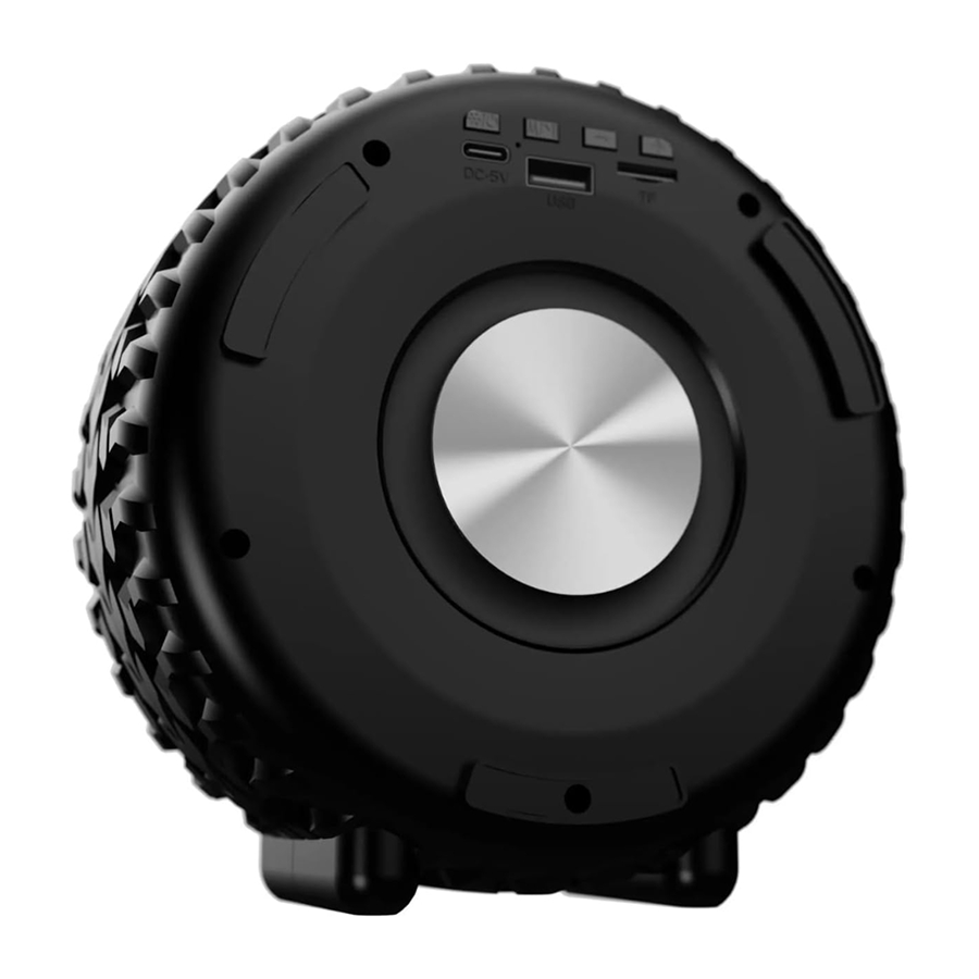 SonicWave Drive Tire-Shaped Bluetooth Speaker with LED Lights 2