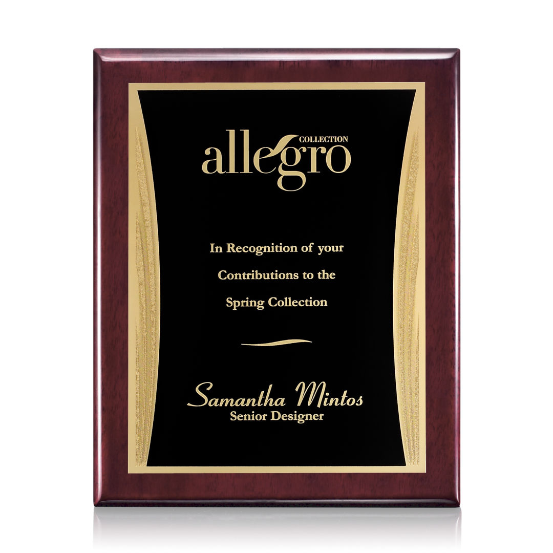 Oakleigh/Showtime Plaque - Rosewood/Black 3