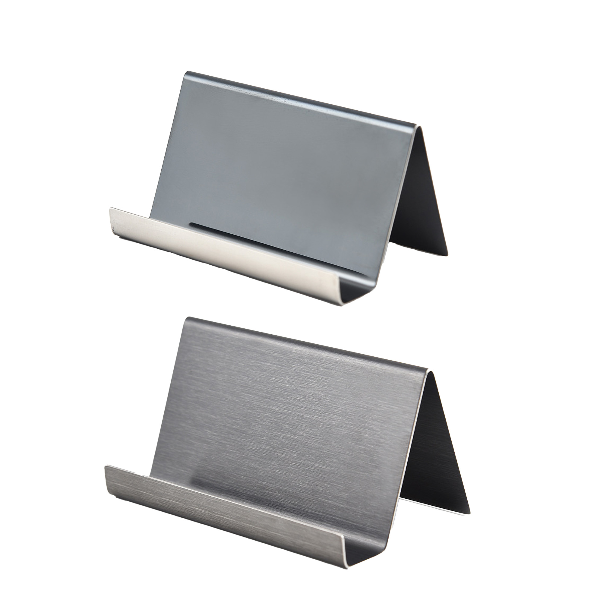 Metal Desktop Card Holder Desk Office Stainless Business 1