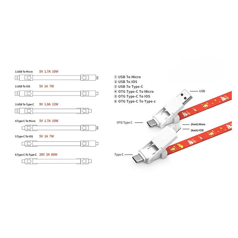 Lanyard with 6-in-1 Charging Cable 2