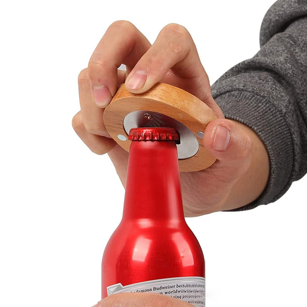 Magnetized Bamboo Bottle Opener 5
