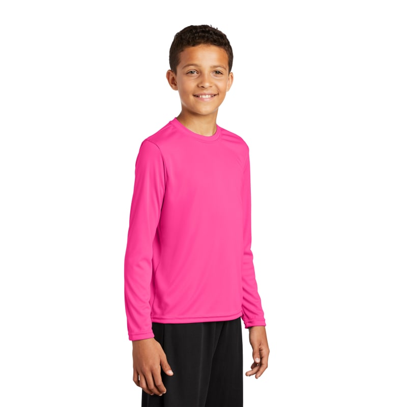 Sport-Tek Youth Long Sleeve PosiCharge Competitor Tee. 23