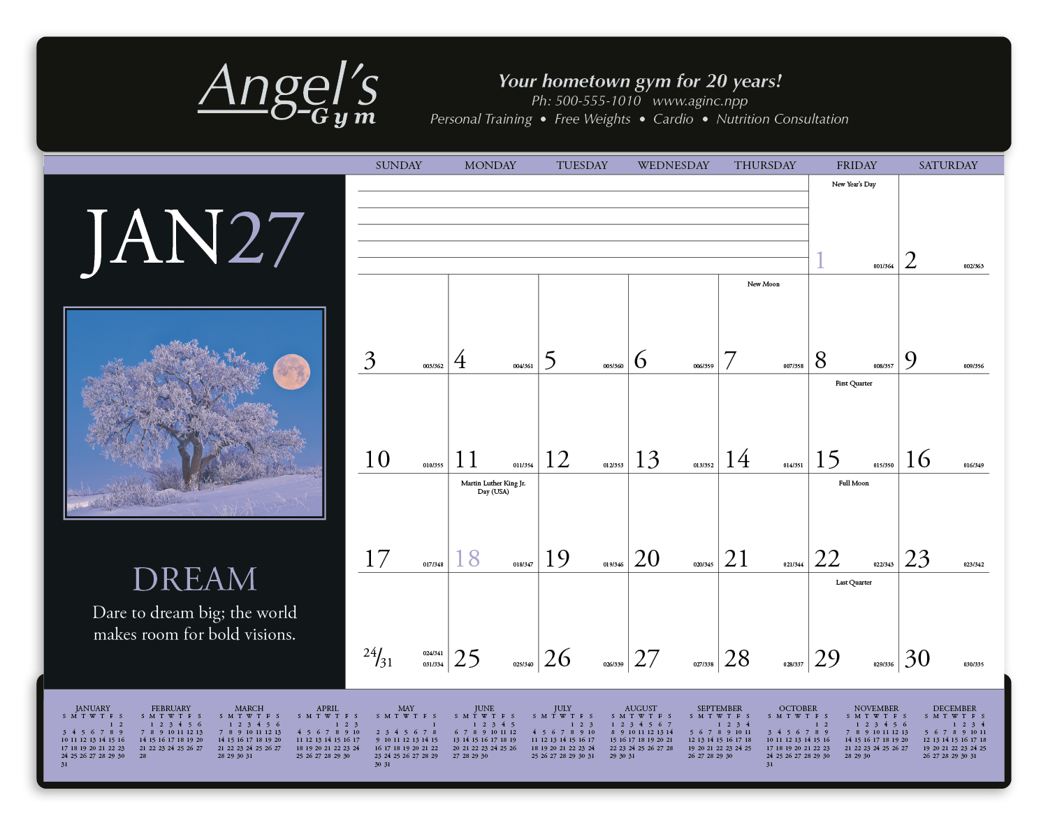 Triumph® Calendars Motivations Desk Pad 9