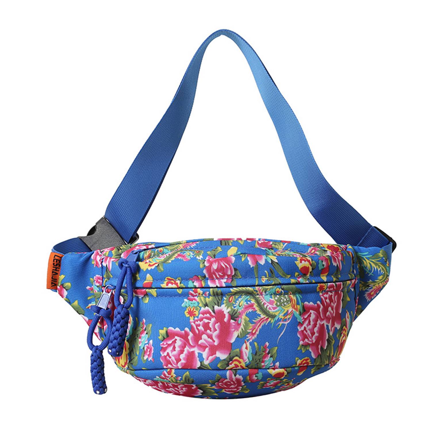 Vintage Trend Full Print Large Flower Waist Bag 4