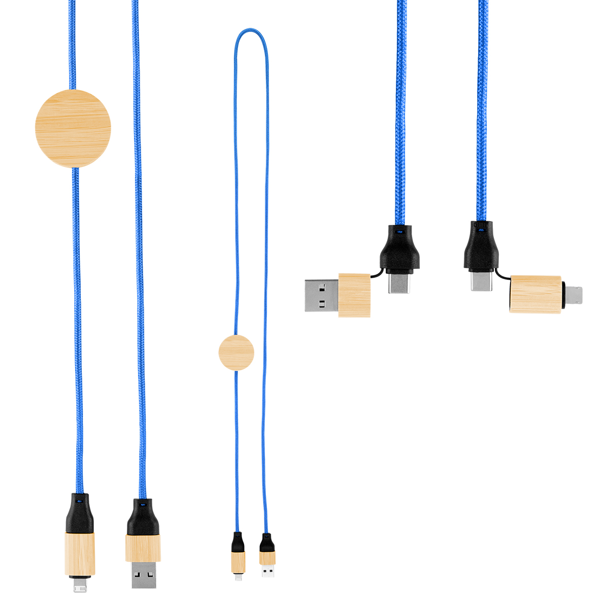 3' 60W Bamboo & rPET Fast Charging Cable 5