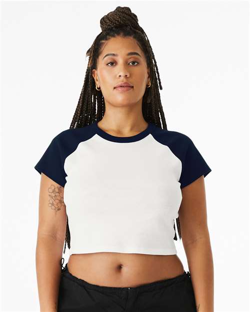 Women's Micro Rib Raglan Baby Tee - 1201 4