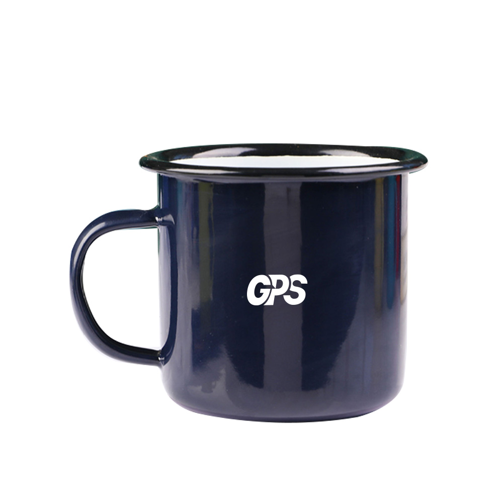 Vintage Curled Enamel Cup 2