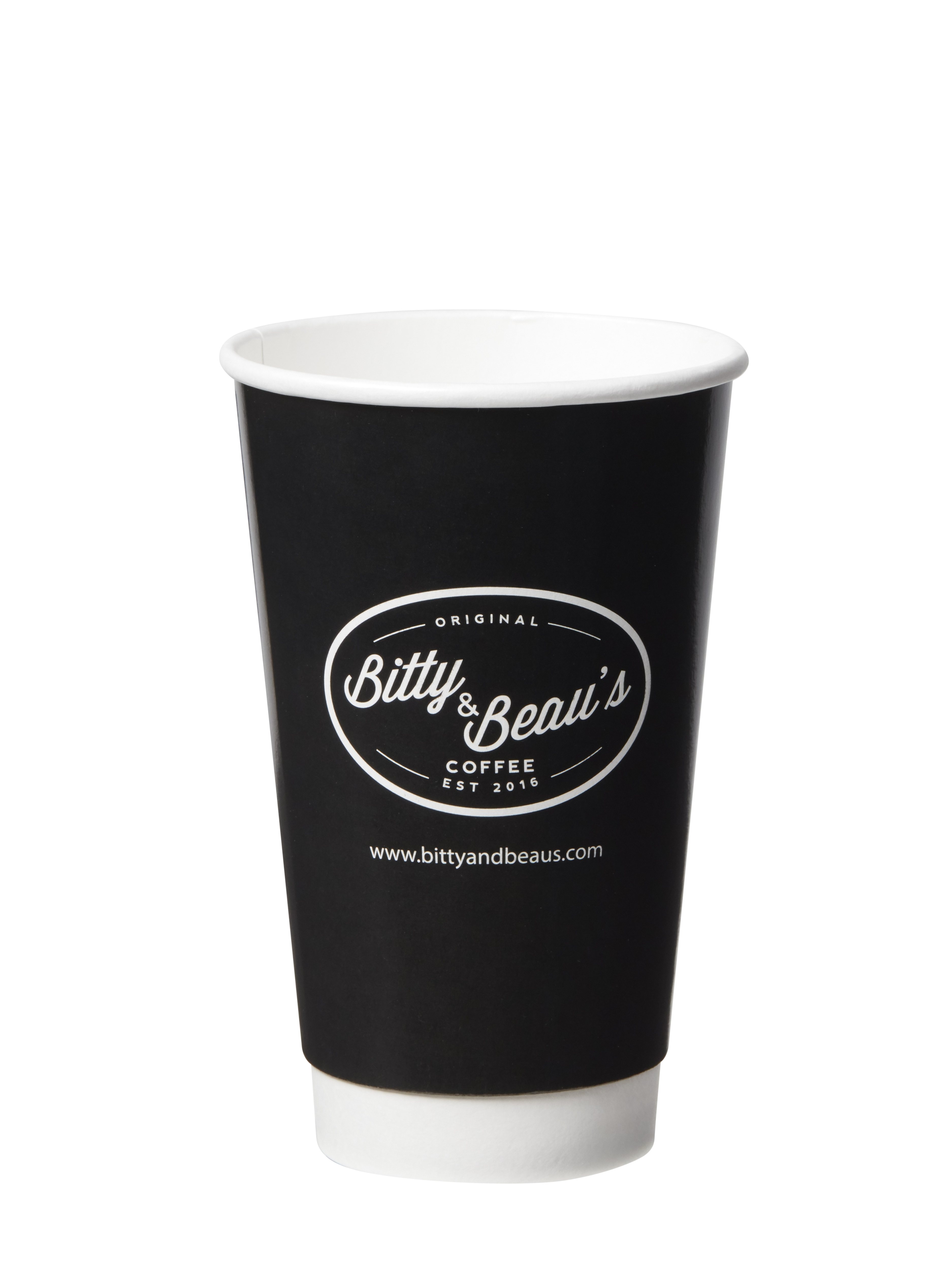 8 oz White Double Wall Disposable Paper Cup 1