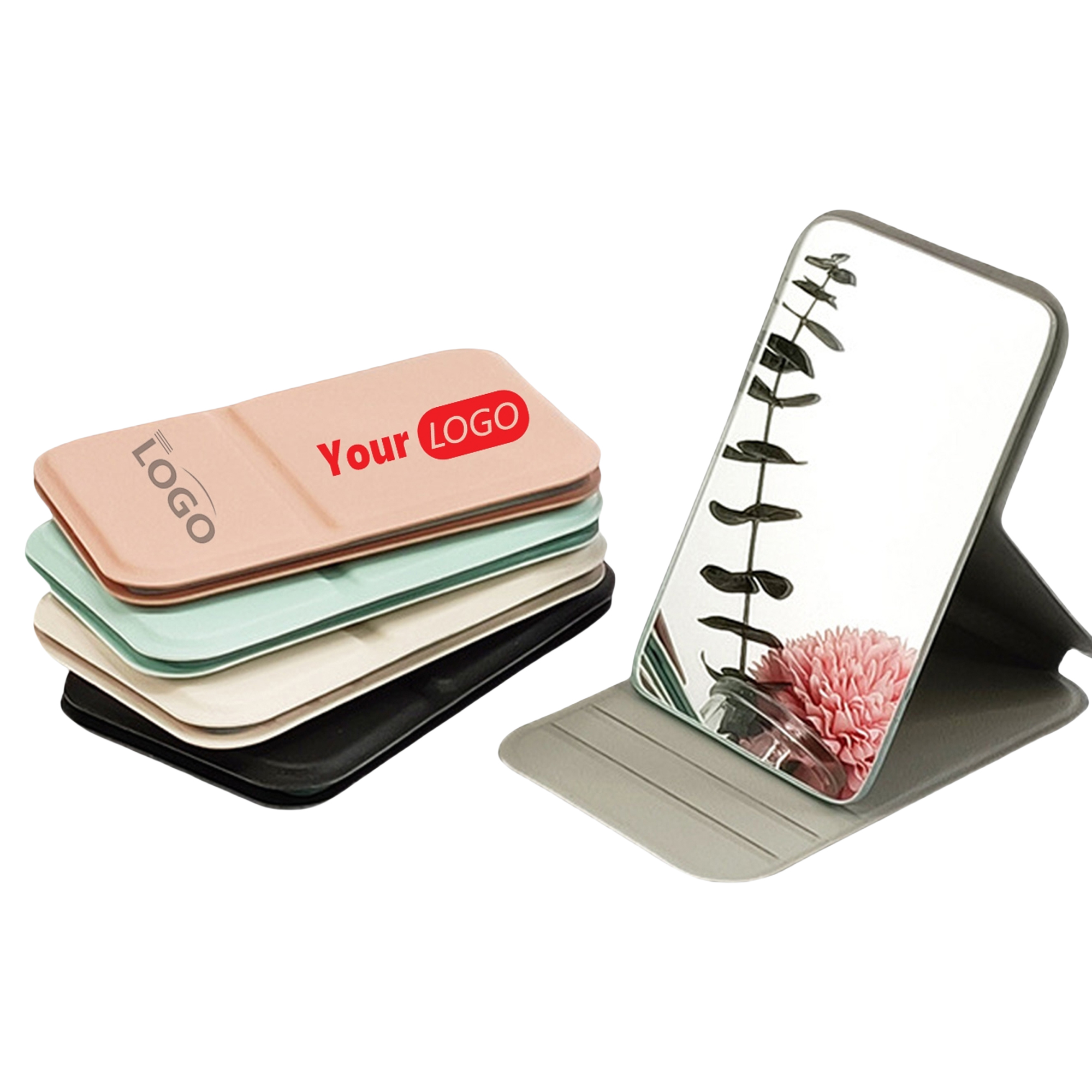 Stainless Steel Ultrathin Folding Makeup Mirror MOQ50 2