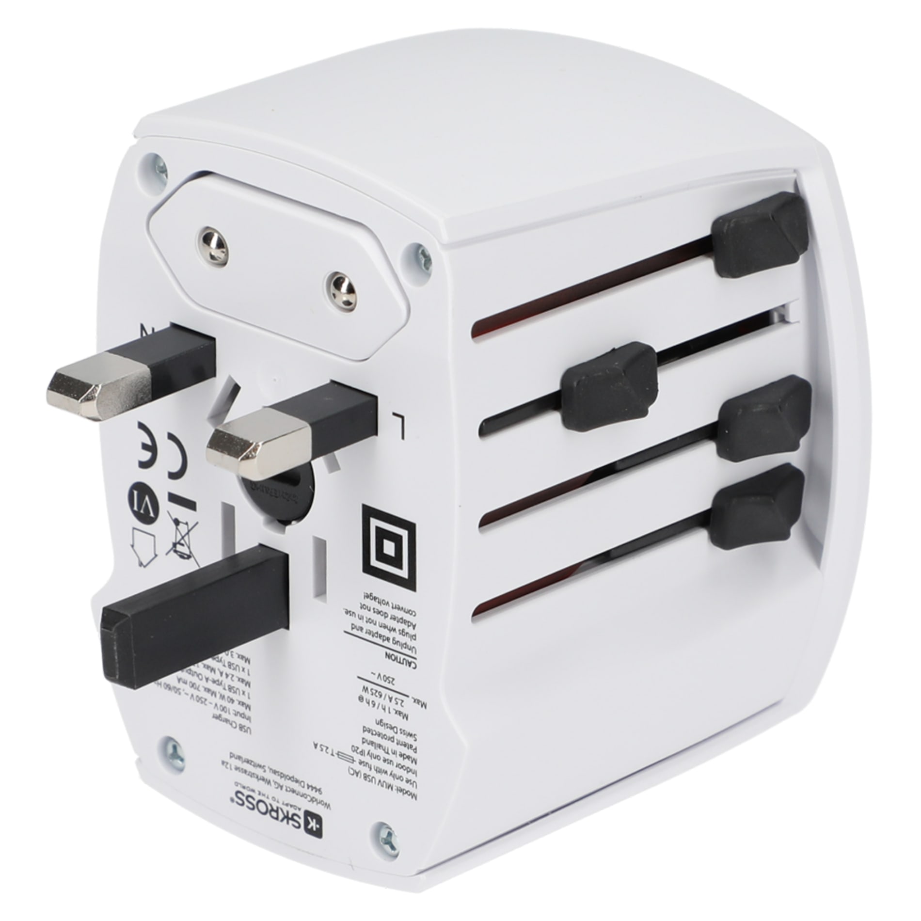 SKROSS World Travel Adapter MUV USB Type A & Type 88