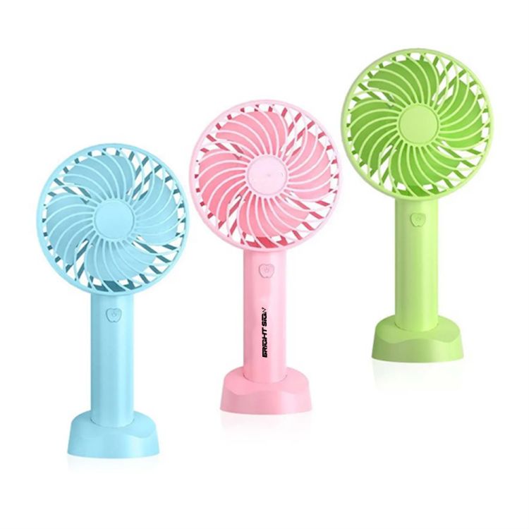 Pocket-Size Mini Fan with Phone Holder Base USB Rechargeable 2