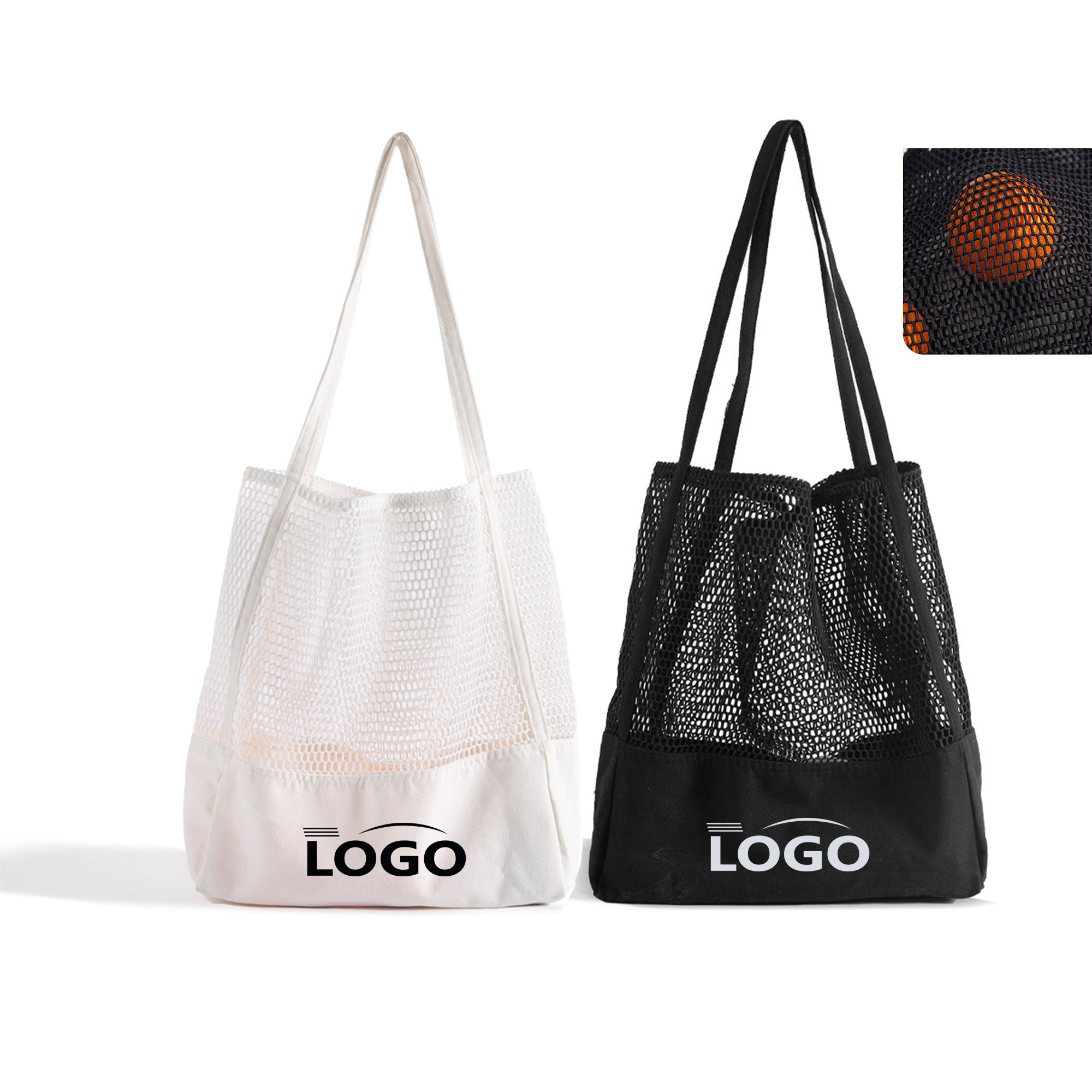 Summer Travel Mesh Beach Tote Bag 2