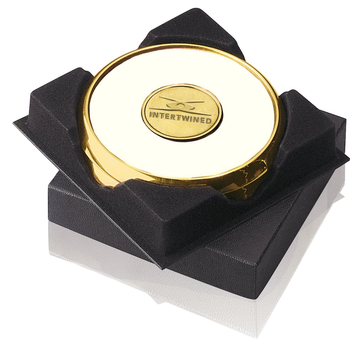 JAFFA® Two Coasters in Deluxe Black Flocked Gift Box 7