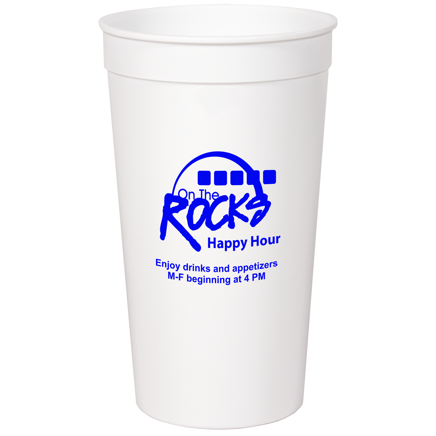 32 oz Smooth White Stadium/Souvenir Cup