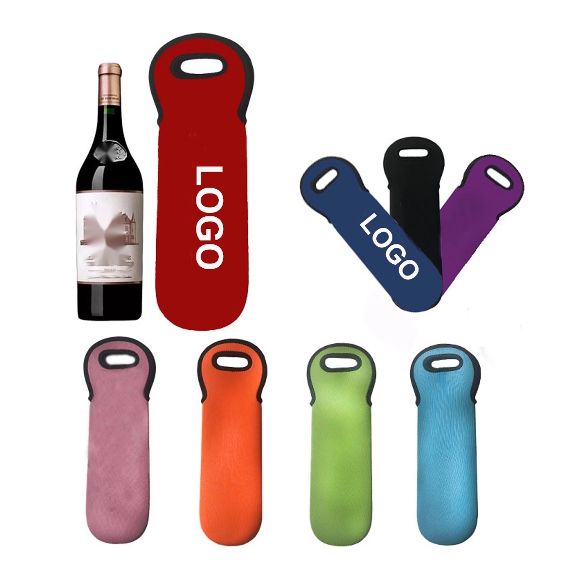 Neoprene Wine Bottle Sleeves 2