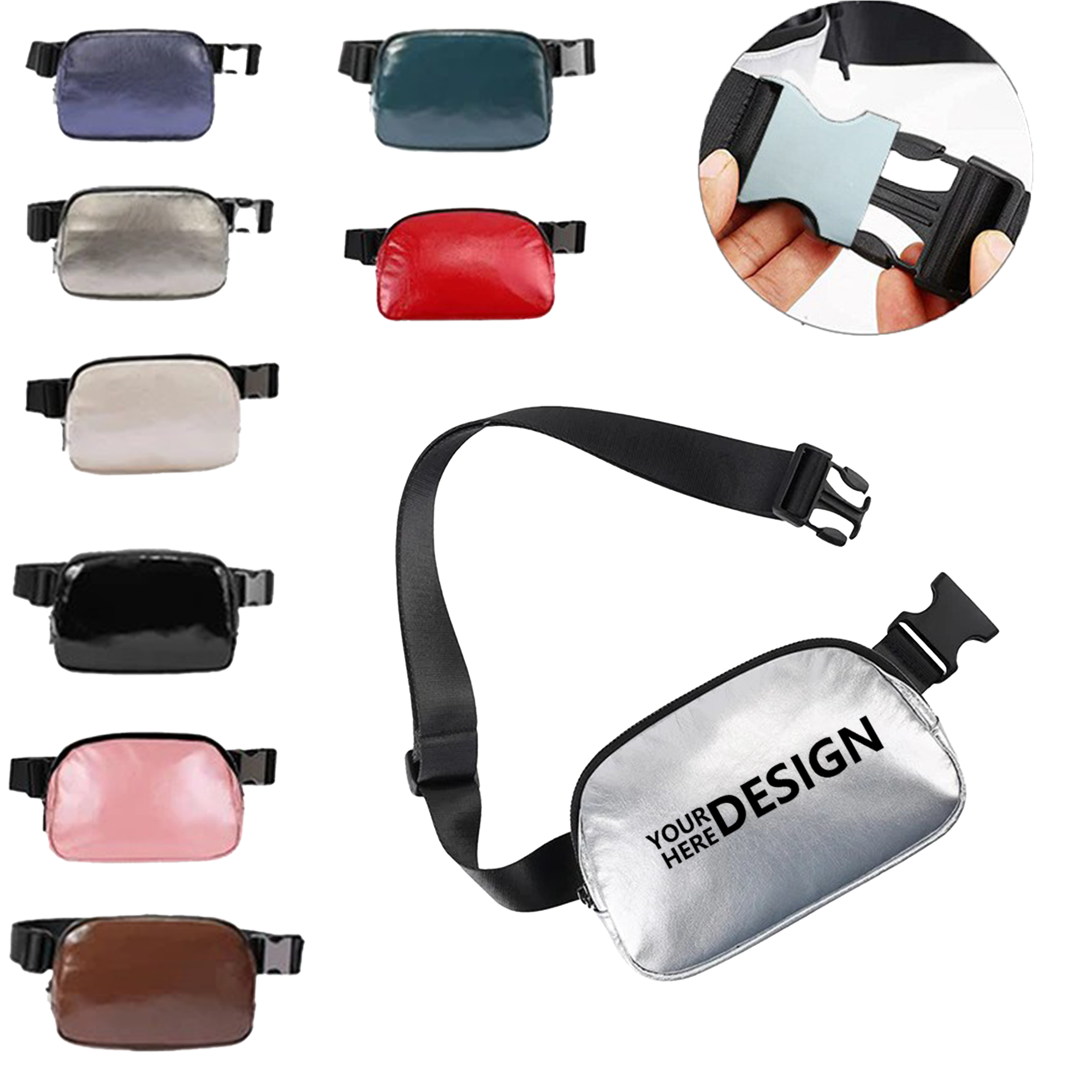 Polyurethane Crossbody Bag for Outdoor Use 2