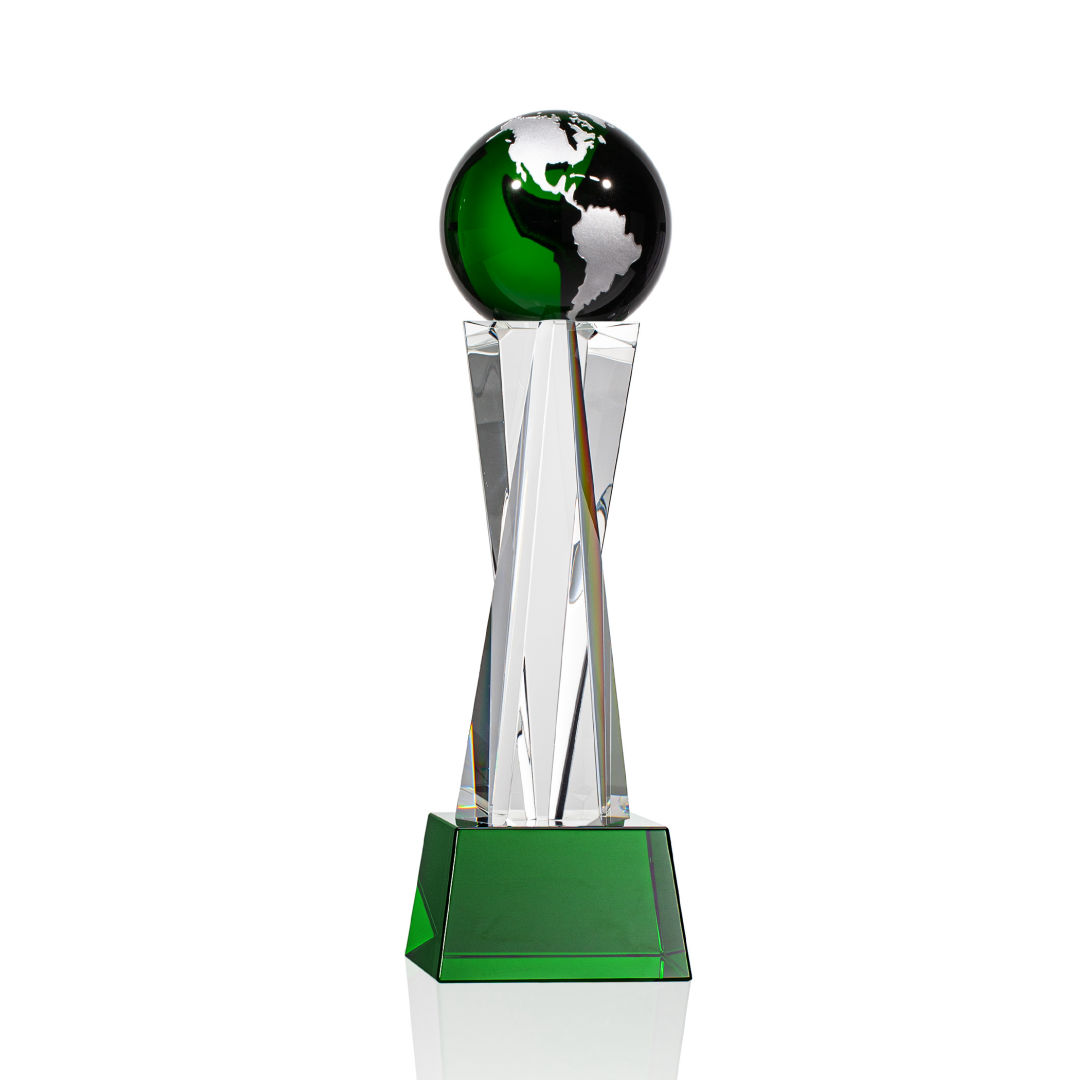 Havant Globe Award - Green/Silver 2