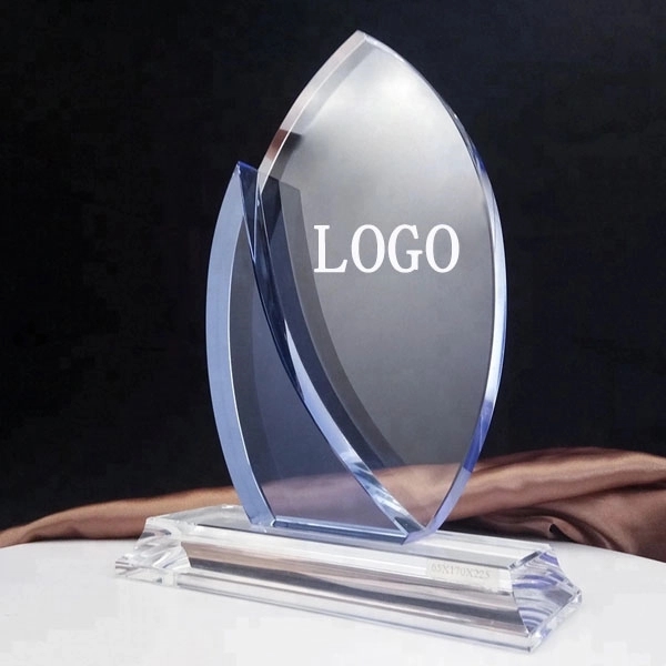 Blue and Clear Crystal Trophy Awards 4